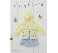 Sirdar (Hayfield) Baby DK Knitting Pattern 4763 Hooded Matinee Jacket. Birth-2Years. Size 47-51cm (16-20inch)