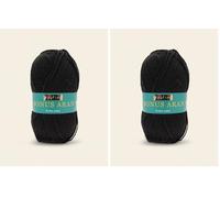 Sirdar Hayfield Bonus Aran, Black (965), 100g (Pack of 2)