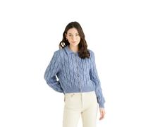 Sirdar Hayfield Bonus Aran Knitting Pattern - 10325 Cardigan Blue