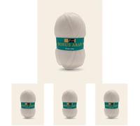 Sirdar Hayfield Bonus Aran, White (961), 100g (Pack of 4)