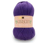 Hayfield Bonus Aran with Wool, Purple (627), 400g by Sirdar