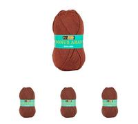 Sirdar Hayfield Bonus Aran Yarn, Mahogany (563), 100g (Pack of 4)