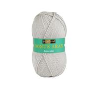 Sirdar Hayfield Bonus Aran Yarn, Pearl Grey (615), 100g