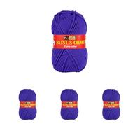 Sirdar Hayfield Bonus Chunky, Bright Purple (828), 100g (Pack of 4)