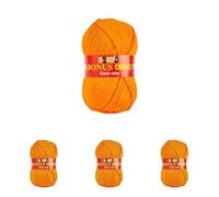 Sirdar Hayfield Bonus Chunky, Clementine (576), 100g (Pack of 4)