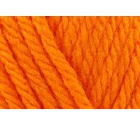 Sirdar Hayfield Bonus Chunky Crochet Yarn, 100% Acrylic Soft Knitting Wool for Sweaters, Cardigans, Jumpers, Ponchos and Capes - 100g Balls - Clementine (576) - Pack of 5