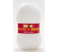 Sirdar (Hayfield) Bonus Chunky Knitting Wool/Yarn White 961 - per 100g ball by Sirdar
