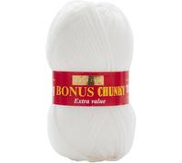 Sirdar Hayfield Bonus Chunky, White (961), 100g