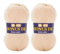 Sirdar Hayfield Bonus DK Double Knitting - 100g Biscuit (963) 19 x 9 x 9 cm (Pack of 2)