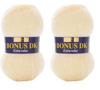 Sirdar Hayfield Bonus DK Double Knitting, Aran (993), 100g (Pack of 2)