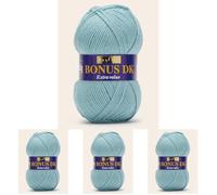 Sirdar Hayfield Bonus DK Double Knitting, Lagoon Blue (607), 100g (Pack of 4)