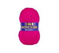 Hayfield Bonus DK Double Knitting Yarn, Electric Pink (572), 100g by Sirdar