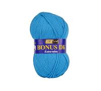 Sirdar Hayfield Bonus DK Double Knitting Yarn, Neon Blue (553), 100g