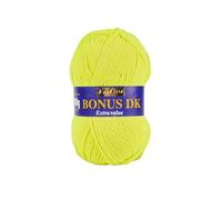 Hayfield Bonus DK Double Knitting Yarn, Neon Yellow (550), 100g by Sirdar