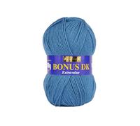 Sirdar Hayfield Bonus DK Double Knitting Yarn, Royal Teal (558), 100g