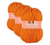 Sirdar Hayfield Bonus Super Chunky, Burnt Orange (647), 100g, F032-0647 (Pack of 3)