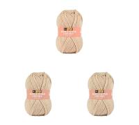 Sirdar Hayfield Bonus Super Chunky, Oatmeal (964), 100g (Pack of 3)