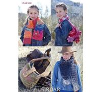 Sirdar Indie Super Chunky Women's & Girl's Scarf and Bag Knitting Pattern 9595