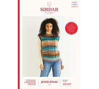 Sirdar Jewelspun Aran Knitting Pattern - 10291 Tabbard