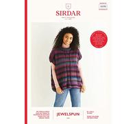 Sirdar Jewelspun Aran Knitting Pattern - 10293 Tunic