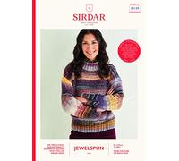 Sirdar Jewelspun Aran Knitting Pattern Booklet - 10139 Sweater