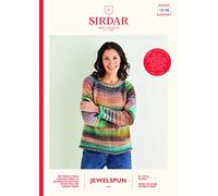 Sirdar Jewelspun Aran Knitting Pattern Booklet - 10140 Sweater