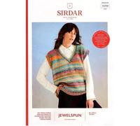 Sirdar Jewelspun Chunky Knitting Pattern - 10700 Slipover Vest