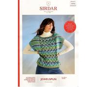 Sirdar Jewelspun Chunky Knitting Pattern - 10703 Tunic Top