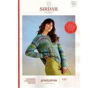 Sirdar Jewelspun Chunky Knitting Pattern - 10704 Ladies Cardigan