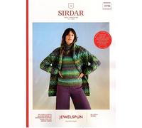 Sirdar Jewelspun Chunky Knitting Pattern - 10706 Ladies Sweater & Scarf