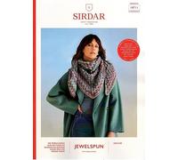 Sirdar Jewelspun Chunky Knitting Pattern - 10711 Ladies Shawl