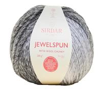 Sirdar Jewelspun Chunky with Wool, Polished Jet, 200g