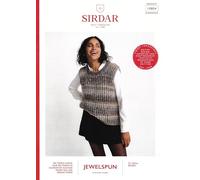 Sirdar Jewelspun Knitting Pattern - 10804 Ladies Tank Top
