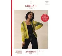 Sirdar Jewelspun Ombre Aran Crochet Pattern Booklet 10925 - Advanced Cardigans Pattern - 28-54 Inches