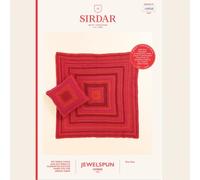 Sirdar Jewelspun Ombre Aran Crochet Pattern Booklet 10930 - Easy Blankets, Cushions Pattern - One Size