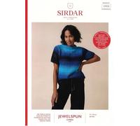 Sirdar Jewelspun Ombre Aran Knitting Pattern Booklet 10920 - Intermediate Tops Pattern - 28-54 Inches