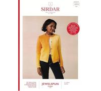 Sirdar Jewelspun Ombre Aran Knitting Pattern Booklet 10924 - Easy Cardigans Pattern - 28-54 Inches