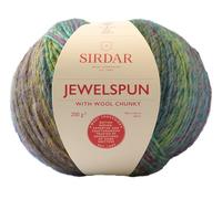 Sirdar Jewelspun with Wool Chunky, Emerald Shore (201), 200g