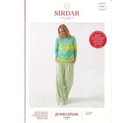 Sirdar Knitting Patter 10841 - Jewelspun Ombre Aran