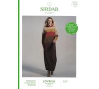 Sirdar Knitting Pattern 10770 - Ladies Striped Sweater in Double Knit Yarn