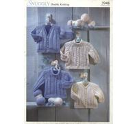 Sirdar Knitting Pattern 3948 : Baby/Child Cardigans and Sweaters (16-26in) (Double Knitting)