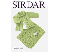 Sirdar Knitting Pattern 4941 - Baby Matinee Coat and Blanket