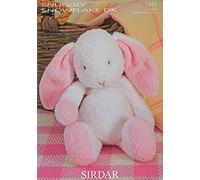Sirdar Knitting Pattern Fun Knit Flopsy the Bunny Rabbit Snuggly Snowflake Double Knit Design 1243 by Sirdar
