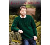 Sirdar Knitting Pattern - Hayfield Bonus Aran, Sweater 10077