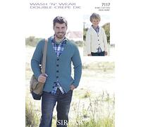 Sirdar Knitting Pattern - Wash n Wear DC DK 7117