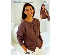 Sirdar Ladies Top & Cardigan Twin Set Wash n Wear Knitting Pattern 5052 DK