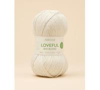 Sirdar Loveful 100% Bio Blend, Super-Charged White, 100g