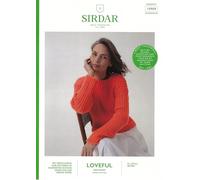 Sirdar Loveful Bio Blend DK Knitting Pattern Booklet 10909 - Intermediate Sweaters Pattern - 28-54 Inches