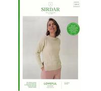 Sirdar Loveful Bio Blend DK Knitting Pattern Booklet 10910 - Intermediate Sweaters Pattern - 28-54 Inches