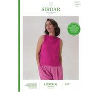 Sirdar Loveful Bio Blend DK Knitting Pattern Booklet 10915 - Easy Tops Pattern - 28-54 Inches